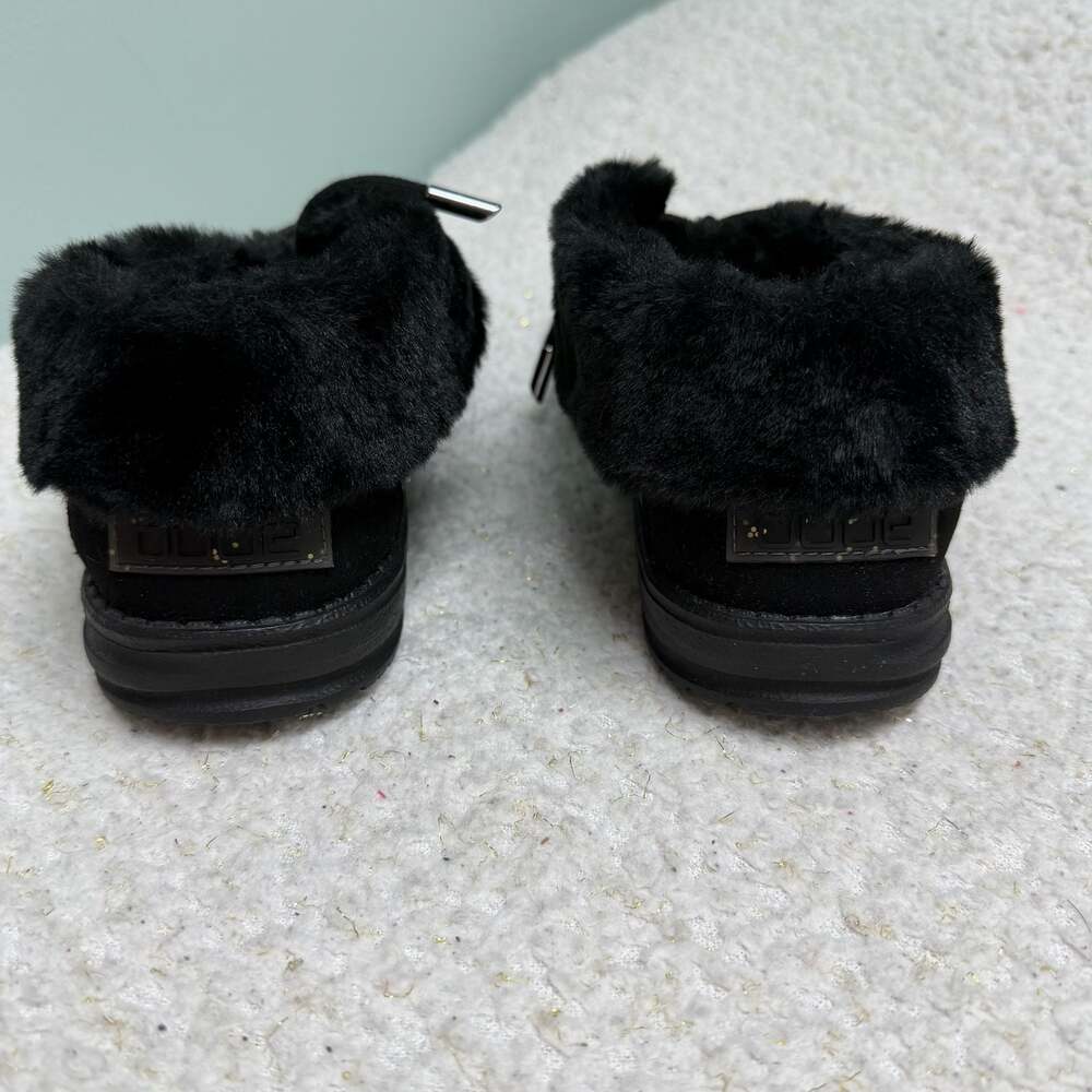Hey Dude Women's Britt Starry Black Faux Fur Lined Bootie Size 7 EUC Like New - Picture 6 of 9